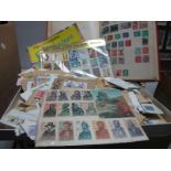 A G.B and World Stamps Accumulation, in three cardboard boxes and four albums, many hundreds to