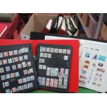 A Carton of World Stamps, mint and used in eight binders, many hundreds of stamps in generally