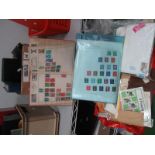 A Box of Mint and Used GB and World Stamps, mainly used in stockbooks, albums, envelopes and