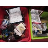 A Large Quantity of Costume Jewellery:- Two Boxes.