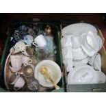 Austrian Dinner Ware, Thomas tea ware, Poole coffee ware, other ceramics, glassware:- Two Boxes.