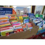 Ordnance Survey, Michelin and Other Maps, travel guides, walkers guides, etc:- Two Boxes.