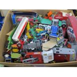 A Box Quantity of Diecast Vehicles, by various manufactures, all playworn.