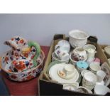 Minton 'Haddon Hall', Worcester 'Evesham', Aynsley and other ceramics:- One Box. Imari pattern