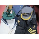 Uniform Clothing, to include collars seaman's jacket and white top, railway shirt and jacket, NVR