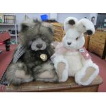 Charlie Bears 'Cooper', approximately 48cm high, Limited Edition of 4000, Nippy Noo White Rabbit,