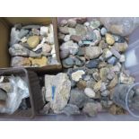 Minerals, lava, rock samples, specimens, etc:- One Box.