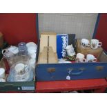 Commemorative China and Glass, Letrase, Viewmaster etc, in a case and box.