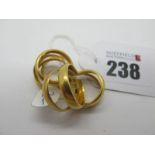 Eight 22ct Gold Wedding Bands. (8)