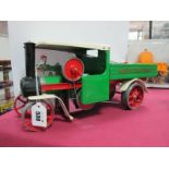 A Mamod Ref SWI Live Steam "Steam Wagon", appears not steamed, in good unboxed condition, with