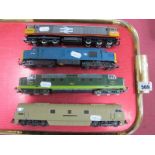 Four 'OO' Gauge/4mm Co-Co Diesel Unboxed Locomotives, Hornby Class 37 BR blue R/No 37130, Hornby