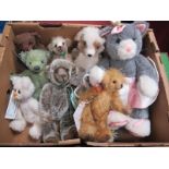 Eight Small Teddy Bears, by Beartown Bears, Lenny Bears, patch bears etc (no odours).