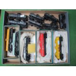 Twelve 'HO' Gauge U.S.A Outline Tank Wagons, Texaco, Shell. Mobilgas, etc, boxed/unboxed, (very