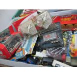 A Plastic Box of Modern Diecast, etc, lorries/cars, etc, playworn to very good.