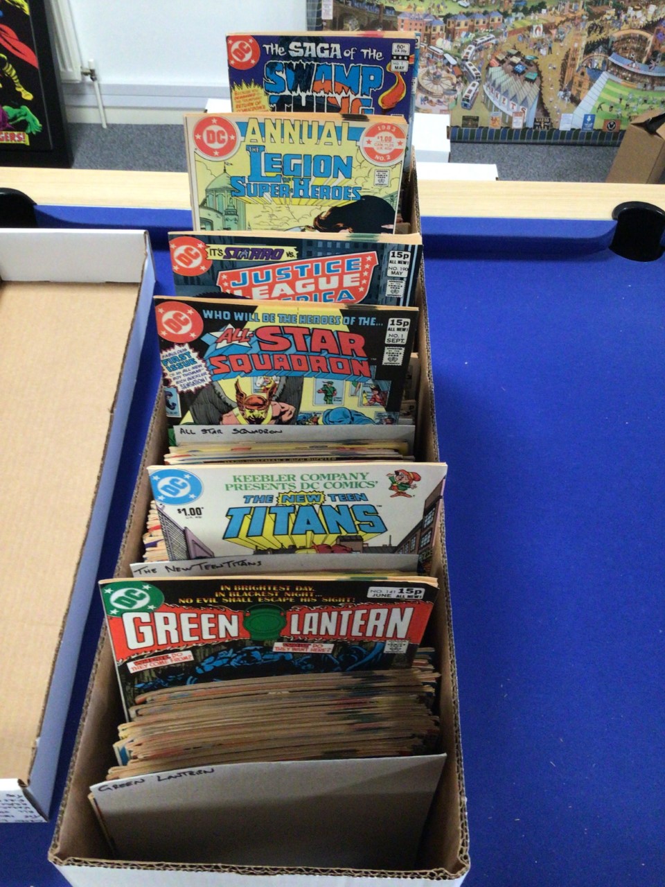 Over 250 DC Comics, excellent condition to include Green Lantern, Teen Titns, Justice League, Legion