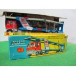 A Boxed Corgi Major Toys 1138 Car Transporter, with ford tilt cab 'H' series tractor, box and