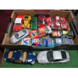 Six "Action" 1/24 Scale Unboxed "Nascar" Cars, plus five other unboxed 1/24 scale cars, a Chevy