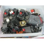 One Box of Thirteen Plus Assorted Controllers, by Hornby Ref 965's, H and M, E.C.M etc (all untested