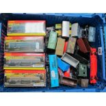 Thirteen 'OO' Gauge/4mm Unboxed Items of Rolling Stock, by various makers, coal wagons, box van,