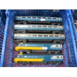 A Hornby 'OO' Gauge/4mm Class 43 Inter City 125 Diesel Locomotive and Trailer, plus 3 Inter City