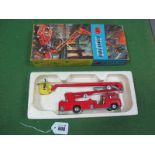 A Boxed Corgi Major Toys 1127 Simon Snorkel Fire Engine, fireman present, etc, box overall good.