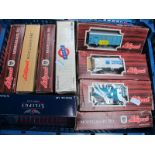 Twelve Liliput 'HO' Gauge Boxed Items of Rolling Stock, tank wagons, private owner box vans, etc (