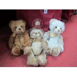 Three Charlie Bears - CB104790B "Cinders", CB114735 Naomi, CB18397iC Jodie, in Charlie Bears Bag, (