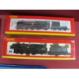 Two Hornby (China) 'OO' Gauge/4mm Boxed "Merchant Navy" Class 4-6-2 Steam Locomotives and Six