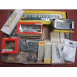 A Mixed Quantity of 'N' gauge Trackside Buildings, kit build components and a 'OO' Class 51 Dummy