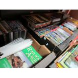 Railway Interest, five boxes of various books and DVD's, including Irish Continental Rail