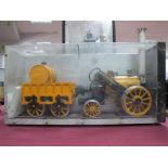 A Hornby 3½ Inch Gauge Live Steam "Stephenson's Rocket" Steam Engine and Tender, contained in a 18 x