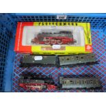 Two 'HO' Gauge Fleischmann DB Rail Tank Steam Locomotives, a boxed Ref 4064 2-6-2 R/No 064-389-0 and