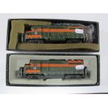 Two 'HO' Gauge Bachmann Spectrum E.M.D GP.30 Diesel Locomotives, Great Northern R/No's 3000 and