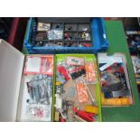 A Quantity of 'OO'/'HO' Gauge, etc, plastic and white metal kits, part built and/or unstarted, for