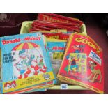 A Box Quantity of Disney Comics, to include Disneyland, approximately one hundred issues,