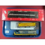 A Atlas 'HO' Gauge U.S.a Outline Class SD-50 Diesel Locomotive, Ref No 8541, good/boxed, plus two