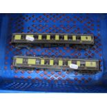 Hornby (China) 'OO' Gauge/4mm Two Car Brighton Belle Pullman Set, brown/cream Motor Unit Car No. 91,