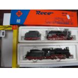 Two 'HO' Gauge Continental Outline Steam Locomotives, tender powered - boxed, Fleischmann Ref No