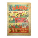 The Dandy Comic No.1 / #1 (1937), Korky the Cat, Desperate Dan, Keyhole Kate and Freddy The Fearless