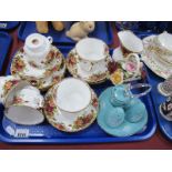 Royal Albert 'Old Country Roses' Tea Ware, of fifteen pieces plus posy, all first quality, Midwinter