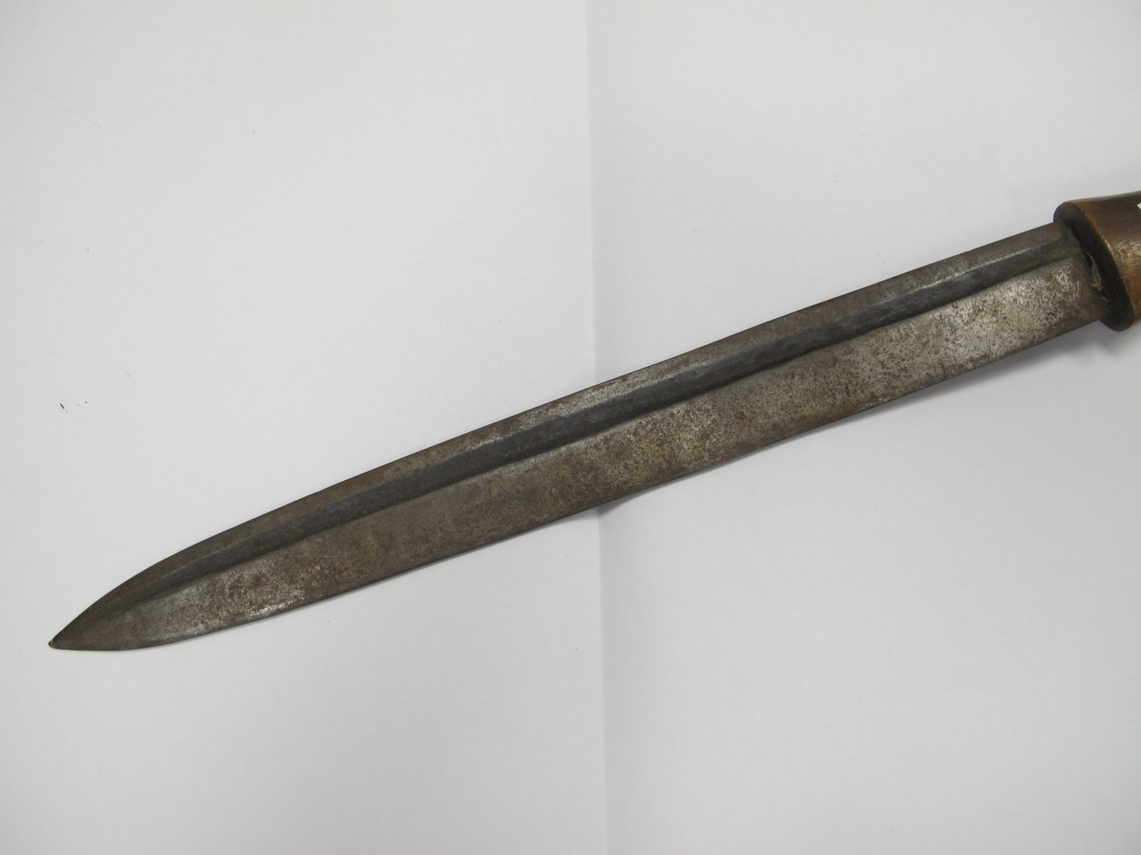 Sword in Shagreen? Scabbard, (damaged), hardwood African spear, 111cm long, walking stick scabbard. - Image 6 of 10