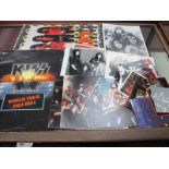 Kiss (Music Band) 1986 Calendar, World tour 1983 - 1984 programme, postcard, publicity card, many
