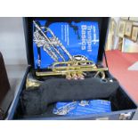 VMI German Brass Trumpet 284652, in case.