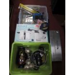 Prestige Pressure Cooker, novelty soap, goblets, vase, etc:- Two Boxes.