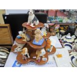 The World of Puppies Porcelain Sculpture Collection by Franklin Mint, a collection of twelve models,