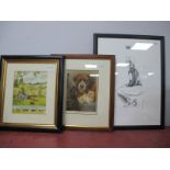Bryan Organ 1974 Limited Edition Print, 131/150 of A Jockey Tony Murray, signed bottom right, with
