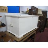 A XIX Century Painted Pine Blanket Box, 96cm wide.