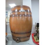 Doulton Lambeth Stoneware Spirit Barrel, stamped '6', 46cm high.