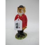 Anita Harris Foxy Gent Figure, limited edition 8/14, gold signed, 14.5cm high.