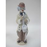 Lladro Figurine 'Sad Sax' Clown, 5471 (boxed), 22.5cm.